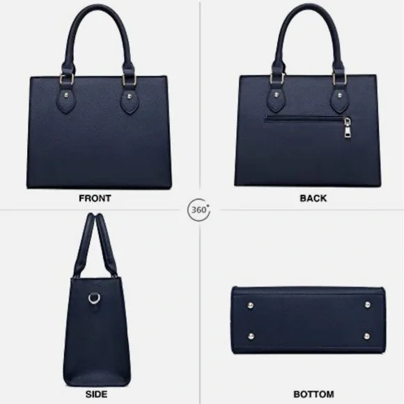 Navy Blue Handbag - Picture 4 of 15
